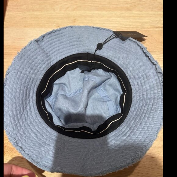 rag & bone Addison Cruise Canvas Bucket Hat Linen Blue Size M/L main image 5